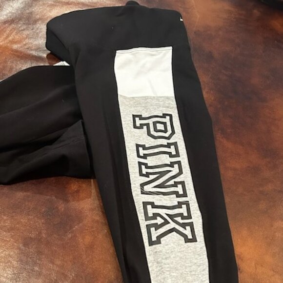 NWOT Pink Victoria's Secret Super Slim Strappy Yoga Leggings Pants - Picture 8 of 9